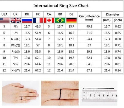 Micro-set Zircon Combination Rings Silvery