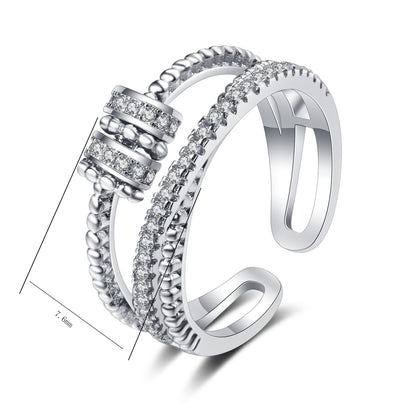 New Rings Come And Go Diamond-studded Rotating Rings